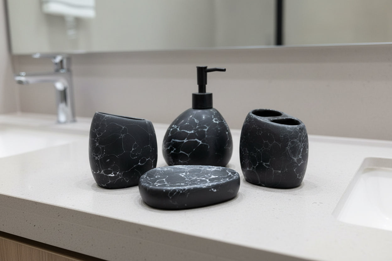 4 Pcs Ceramic bathroom Set