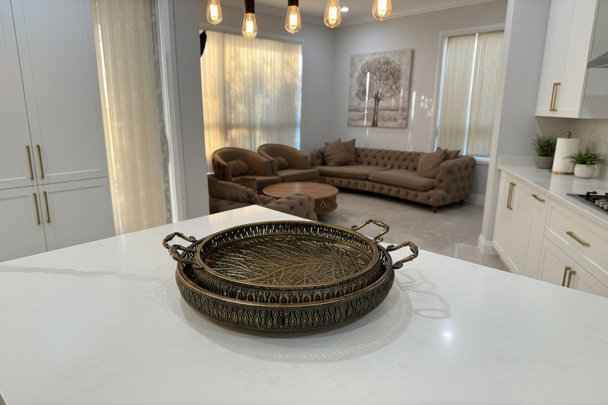 Metal Tray Set 2Pcs big