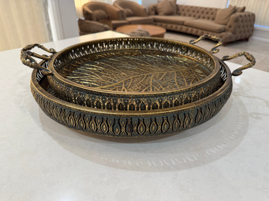 Metal Tray Set 2Pcs big