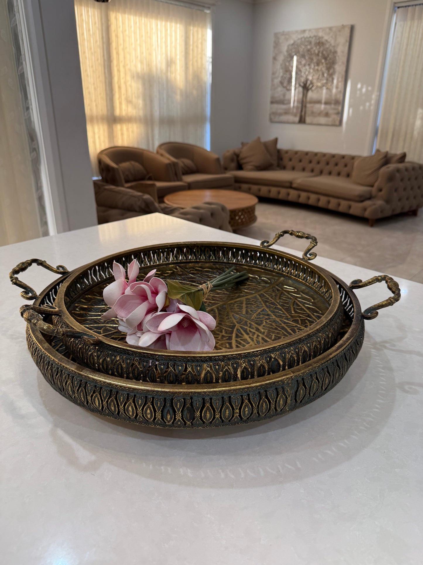 Metal Tray Set 2Pcs big