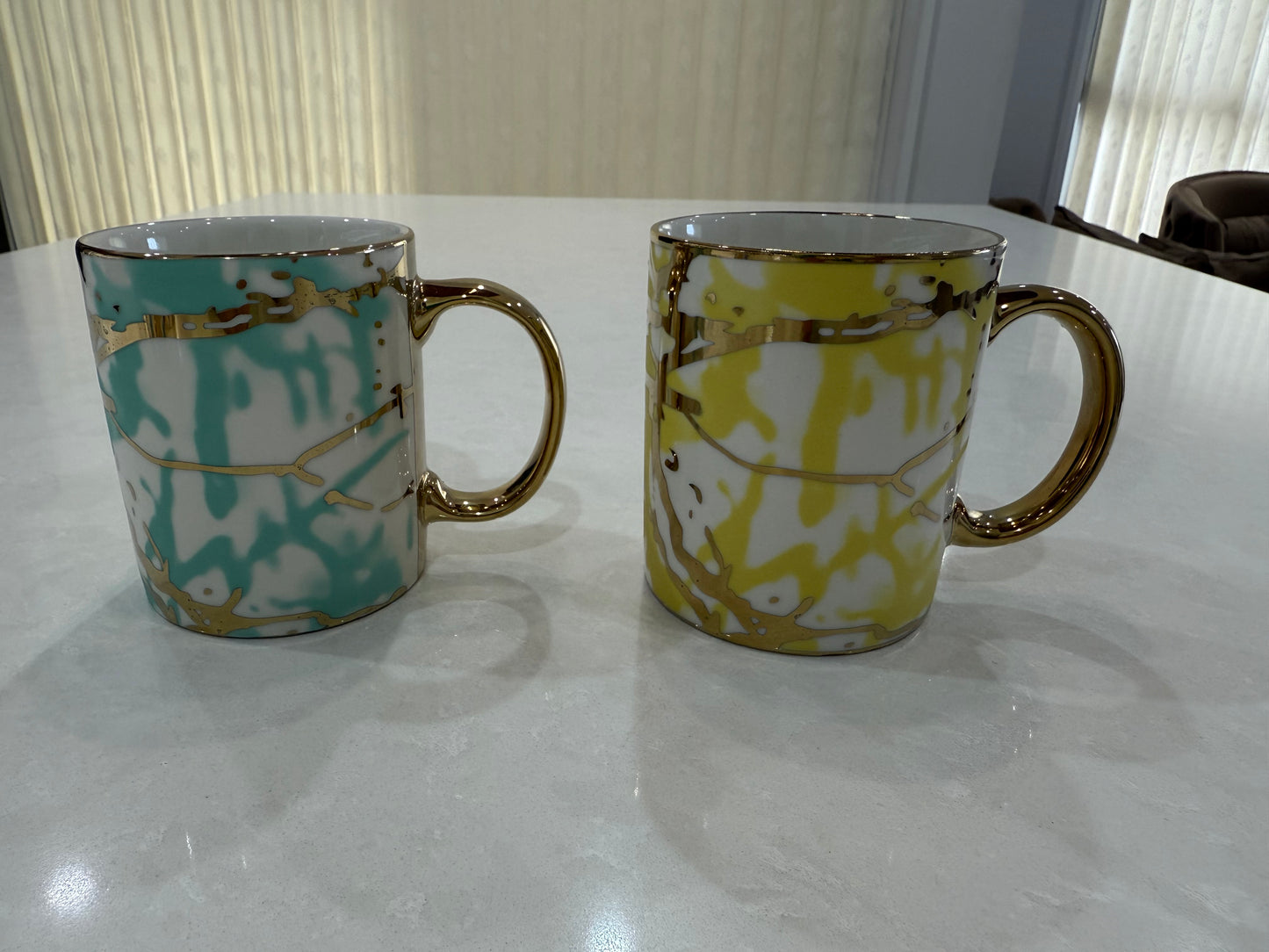 Ceramic Gold line Coffee Mugs